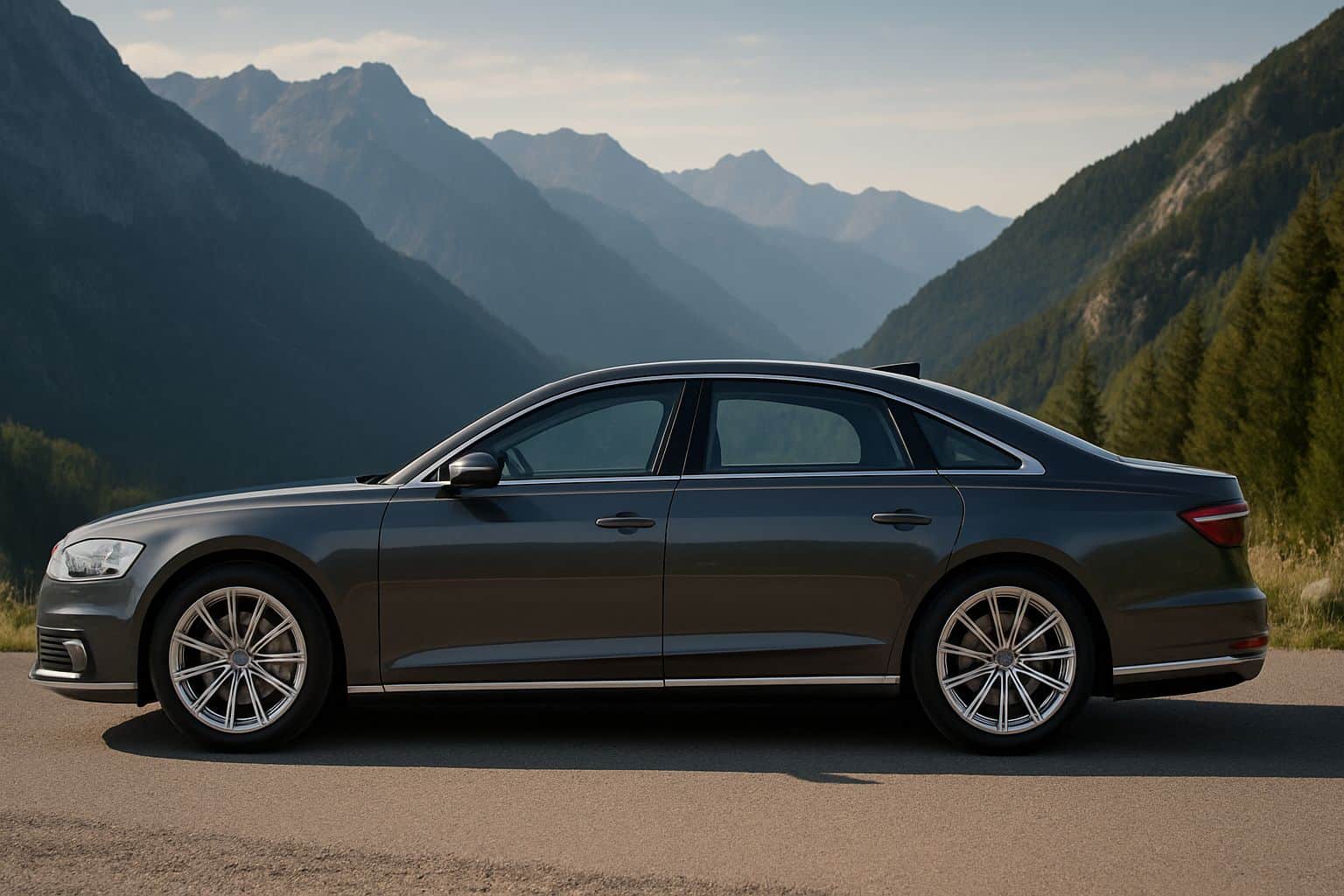 Finance Audi A8 - audi a8 saloon 2018 onwards full side profile