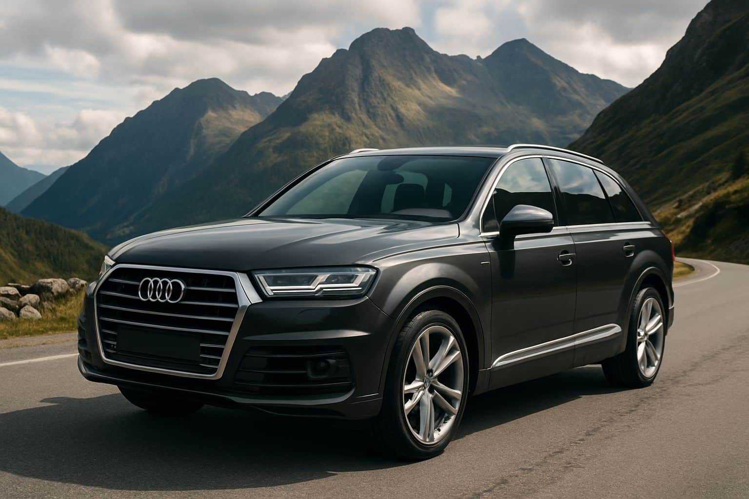 Finance Audi Q7 - audi q7 sq7 2016 onwards front angle
