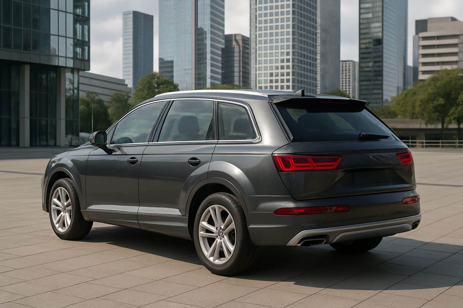 Finance Audi Q7 - audi q7 suv 2015 onwards rear angle