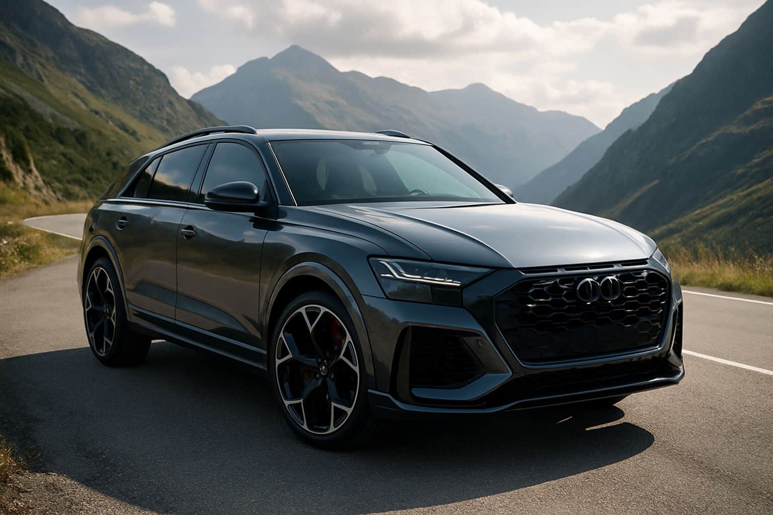 Finance Audi Q8 - audi q8 rs q8 2024 onwards front angle