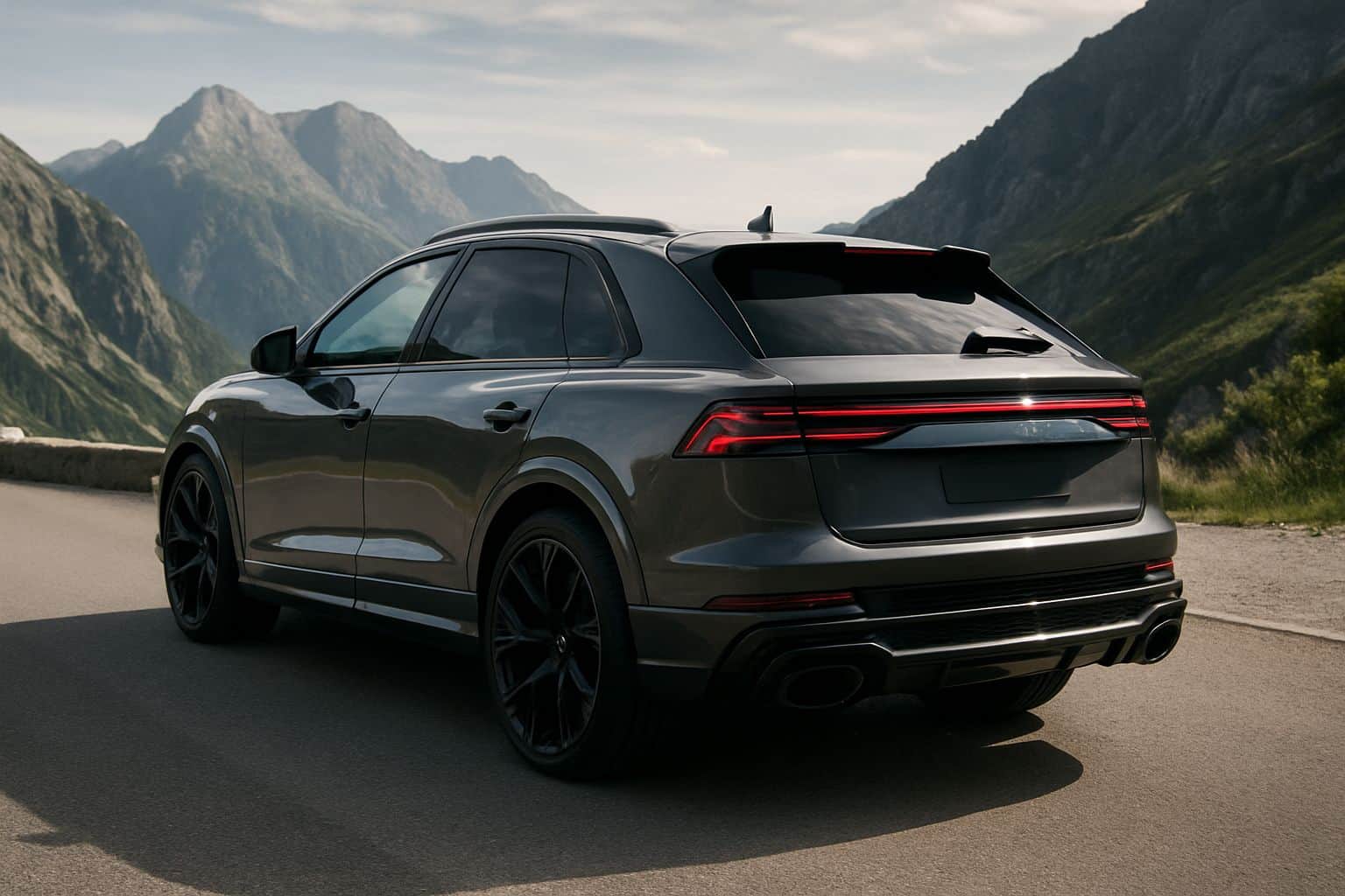 Finance Audi Q8 - audi q8 rs q8 2024 onwards rear angle