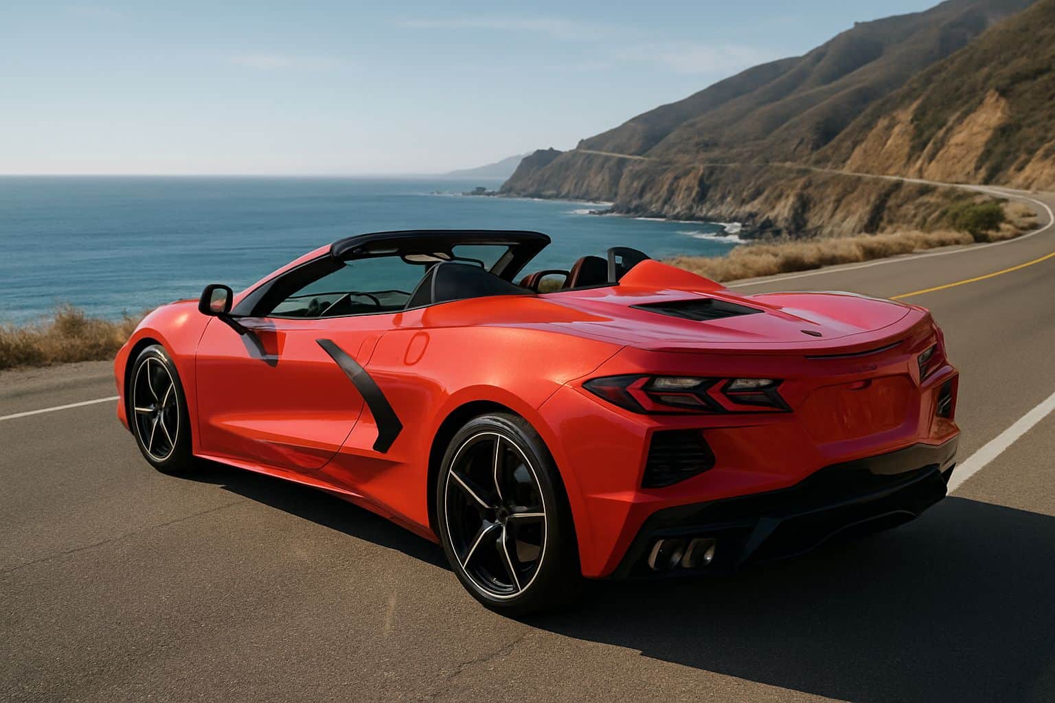 Finance Chevrolet Corvette - chevrolet corvette stingray convertible 2021 onwards rear angle