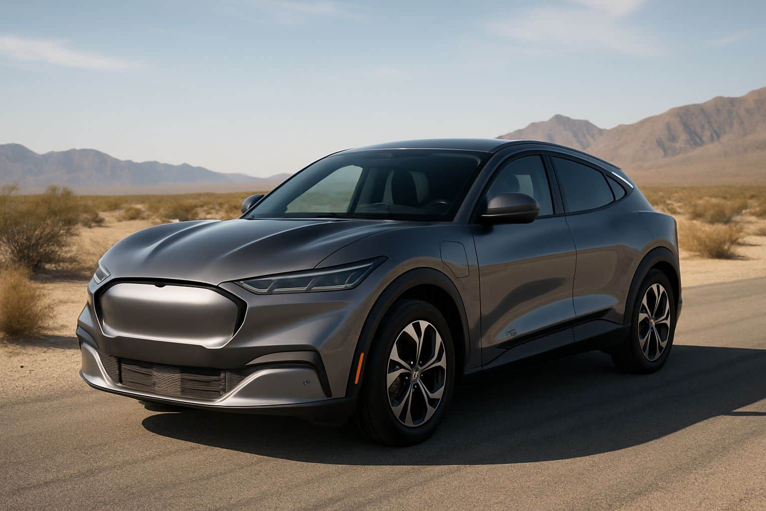 Finance Ford Mustang Mach-E - ford mustang mach e suv 2020 onwards front angle