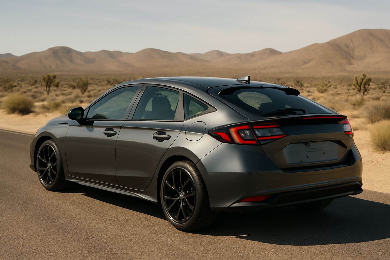 Finance Honda Civic - honda civic hatchback 2022 onwards rear angle