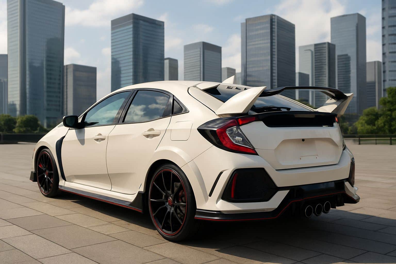 Finance Honda Civic - honda civic type r 2017 2022 rear angle