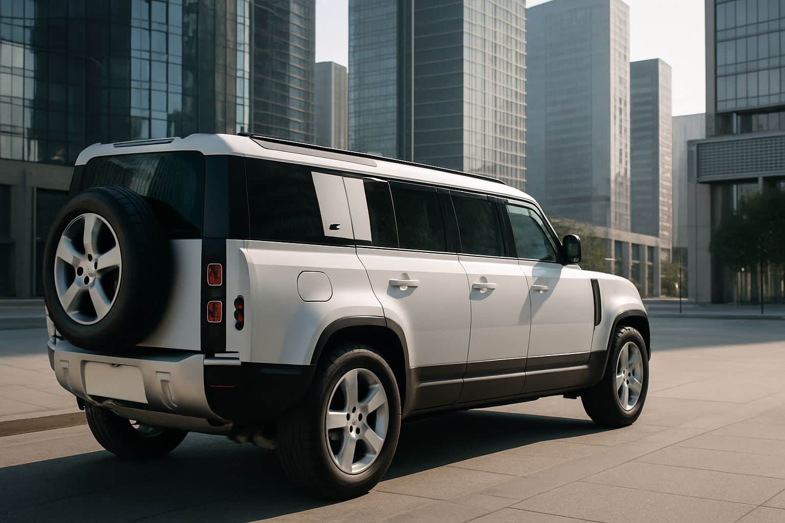 Finance Land Rover Defender - land rover defender 130 2022 onwards rear angle