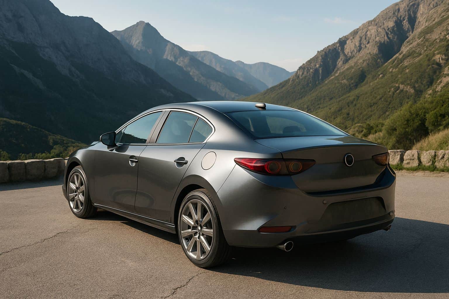 Finance Mazda 3 - mazda 3 saloon 2019 onwards rear angle