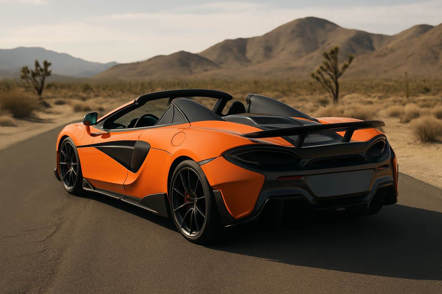 Finance McLaren 600LT - mclaren 600lt spider 2018 2020 rear angle