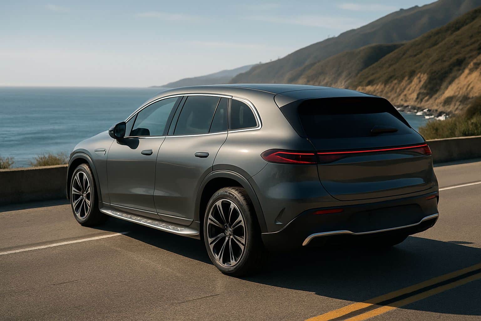 Finance Mercedes-Benz EQS - mercedes benz eqs suv 2022 onwards rear angle