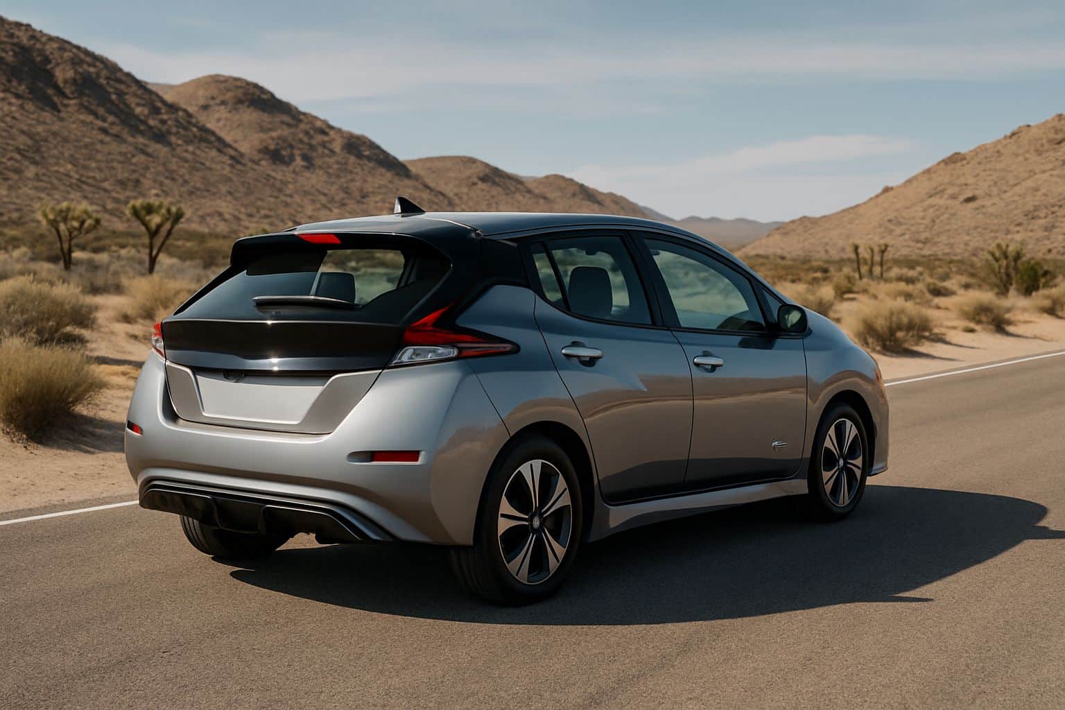 Finance Nissan Leaf - nissan leaf hatchback 2018 onwards rear angle