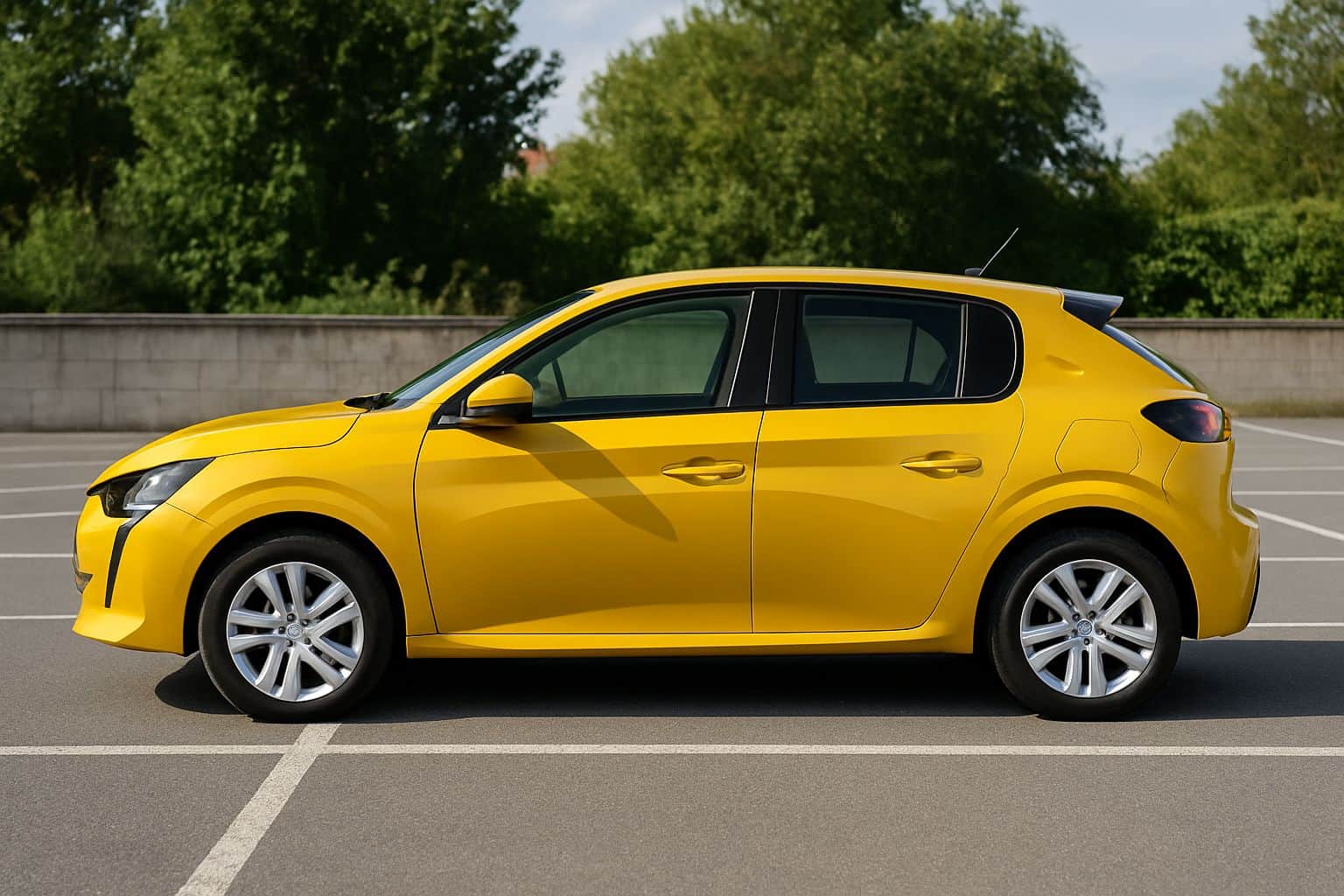 Finance Peugeot 208 - peugeot 208 hatchback 2019 onwards full side profile