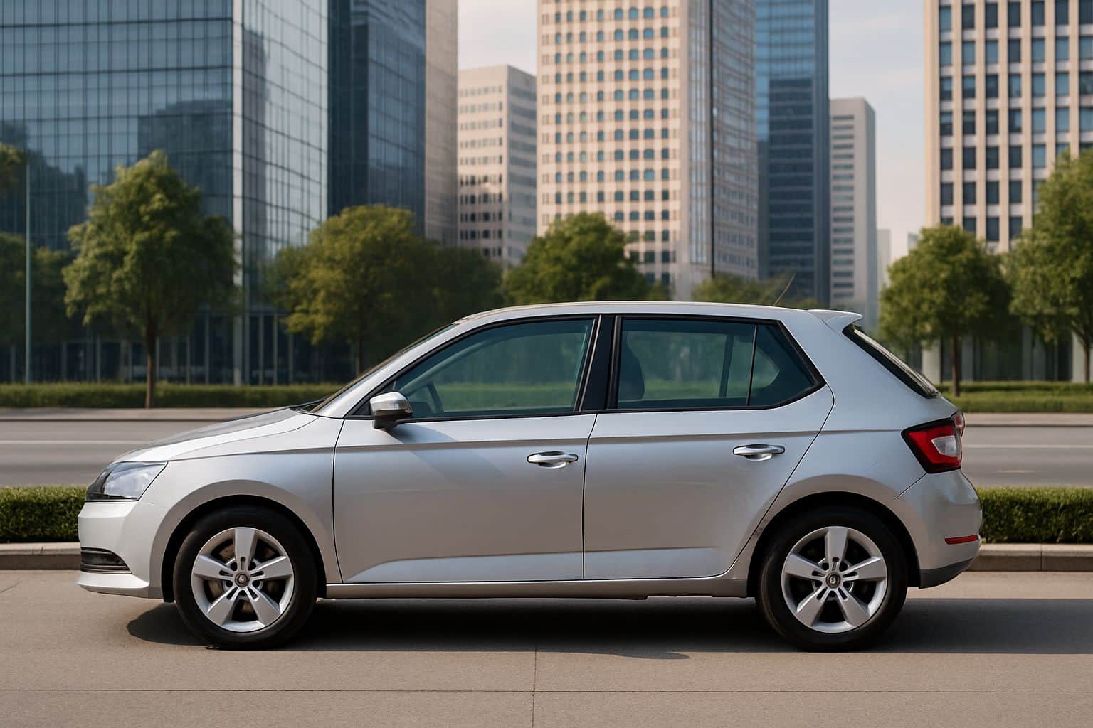 Finance Skoda Fabia - skoda fabia hatchback 2015 2021 full side profile