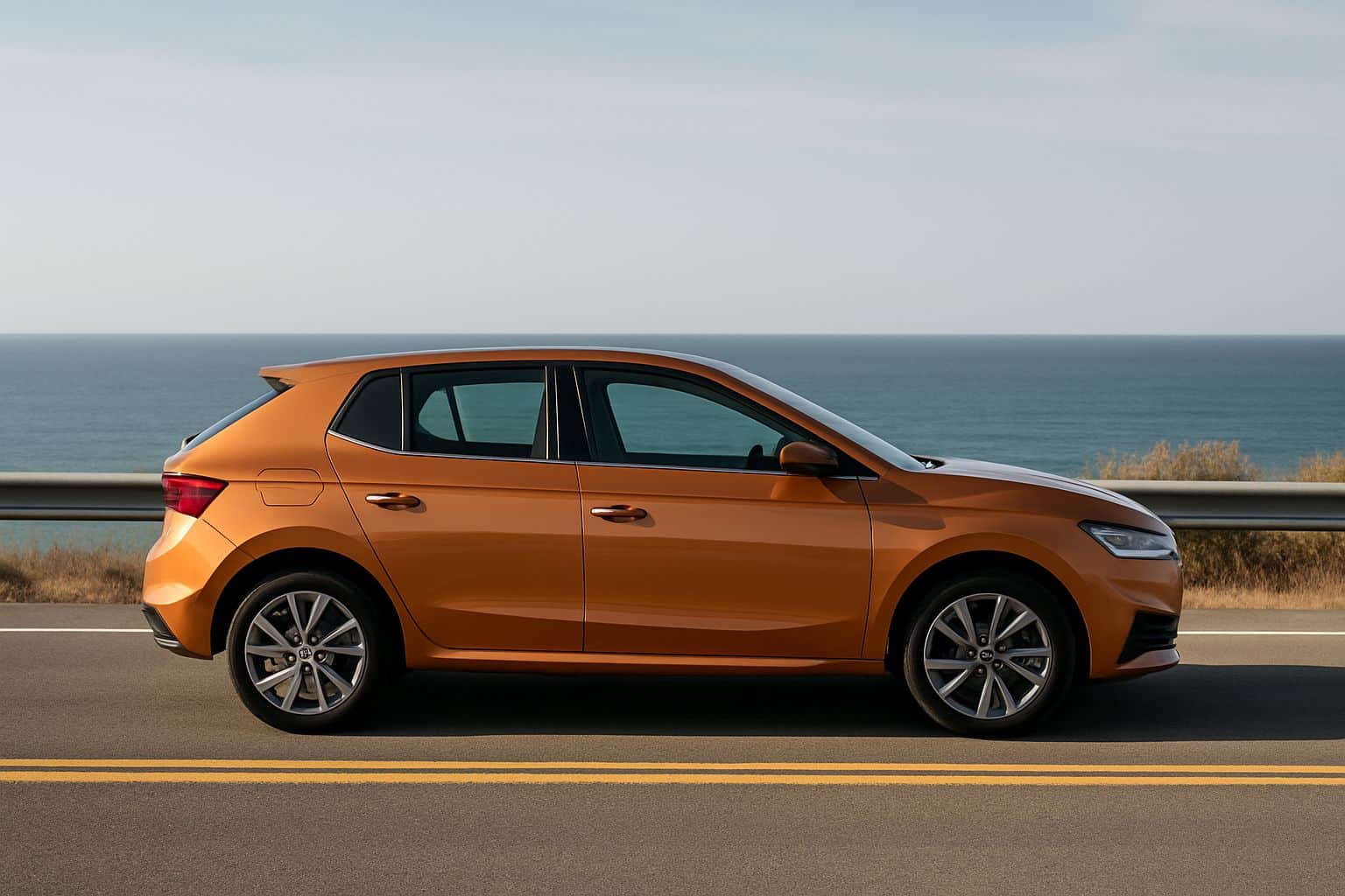 Finance Skoda Fabia - skoda fabia hatchback 2021 onwards full side profile