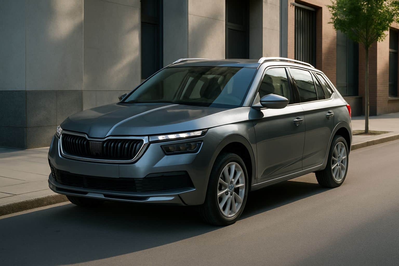 Finance Skoda Kamiq - skoda kamiq suv 2019 onwards front angle