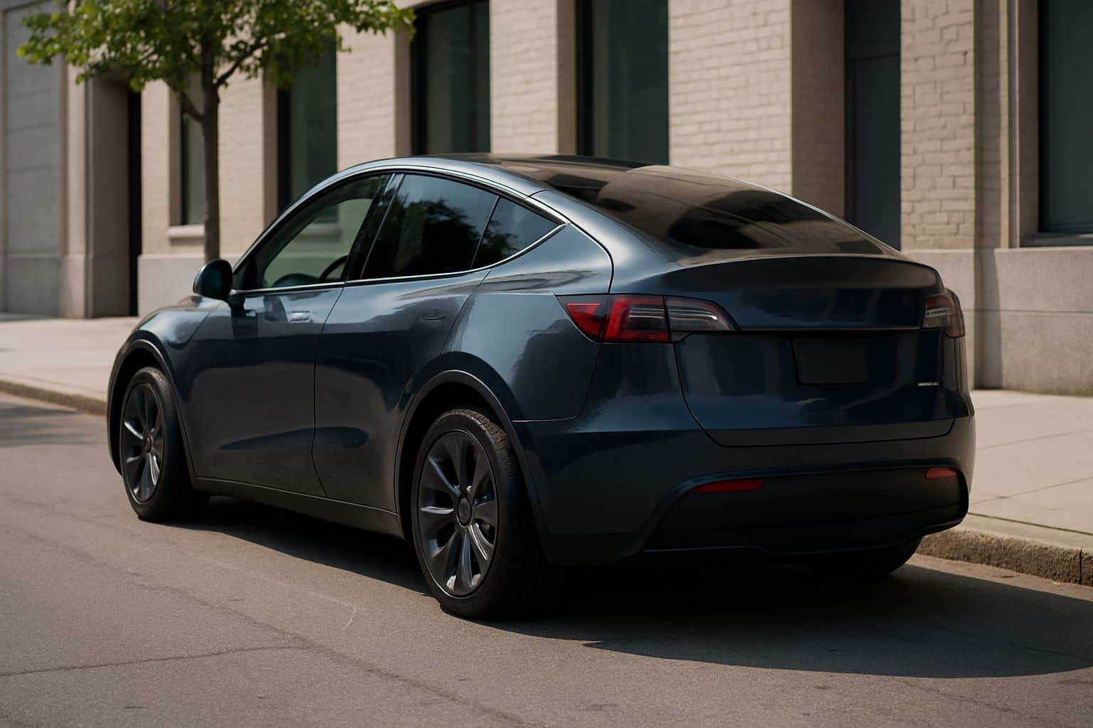 Finance Tesla Model Y - tesla model y suv 2019 onwards rear angle